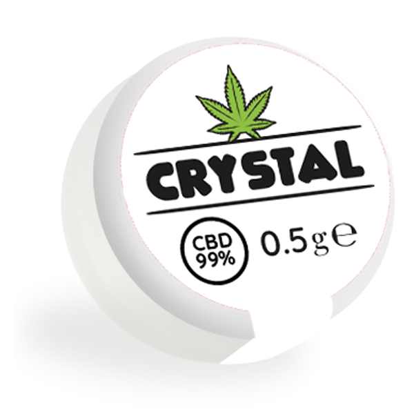 barattolino cristalli cbd da 1 grammo