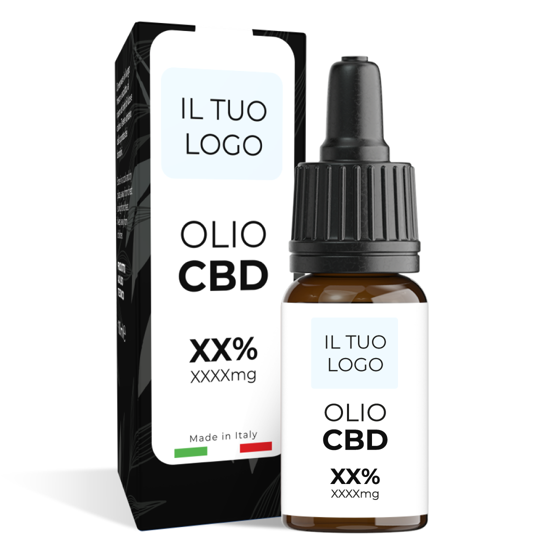 Olio CBD 10 ml personalizzato