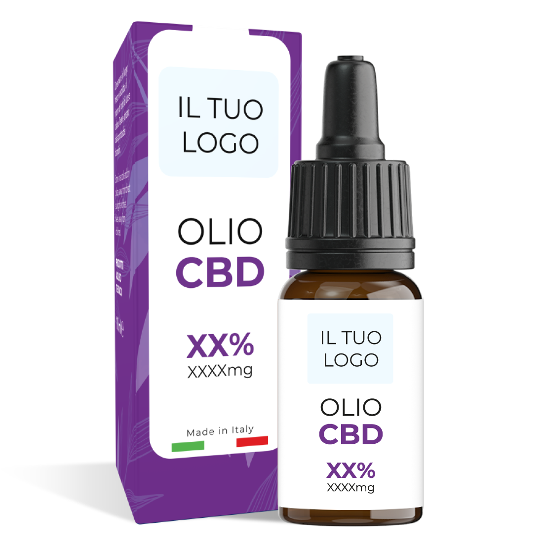 Olio CBD 10 ml personalizzato