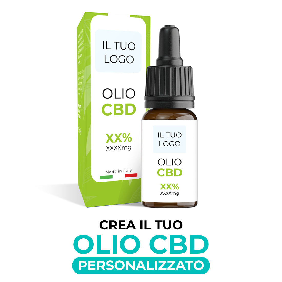 Olio CBD/CBG/CBN 10 ml personalizzato