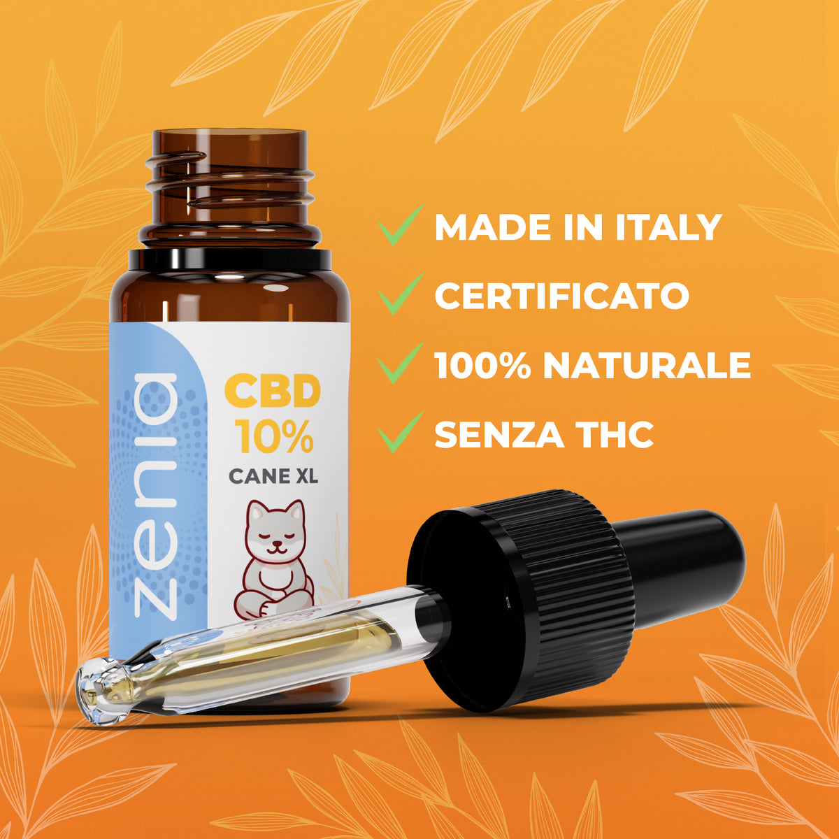 Zenia Olio CBD 10% Cane XL secondaria