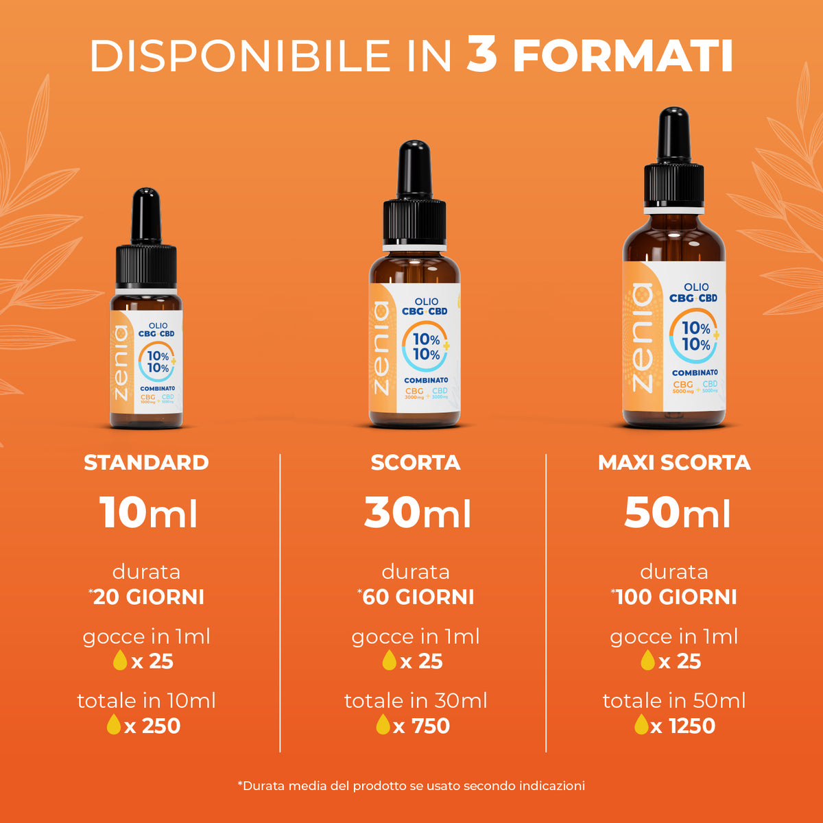 Olio CBG 10% + 10% sec