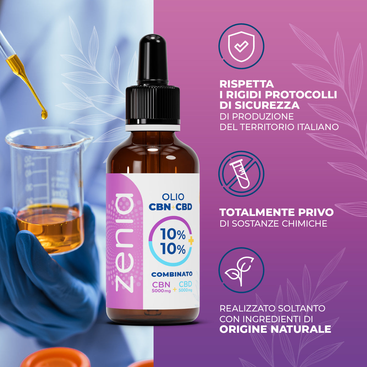 Olio CBN 10% + 10% sec