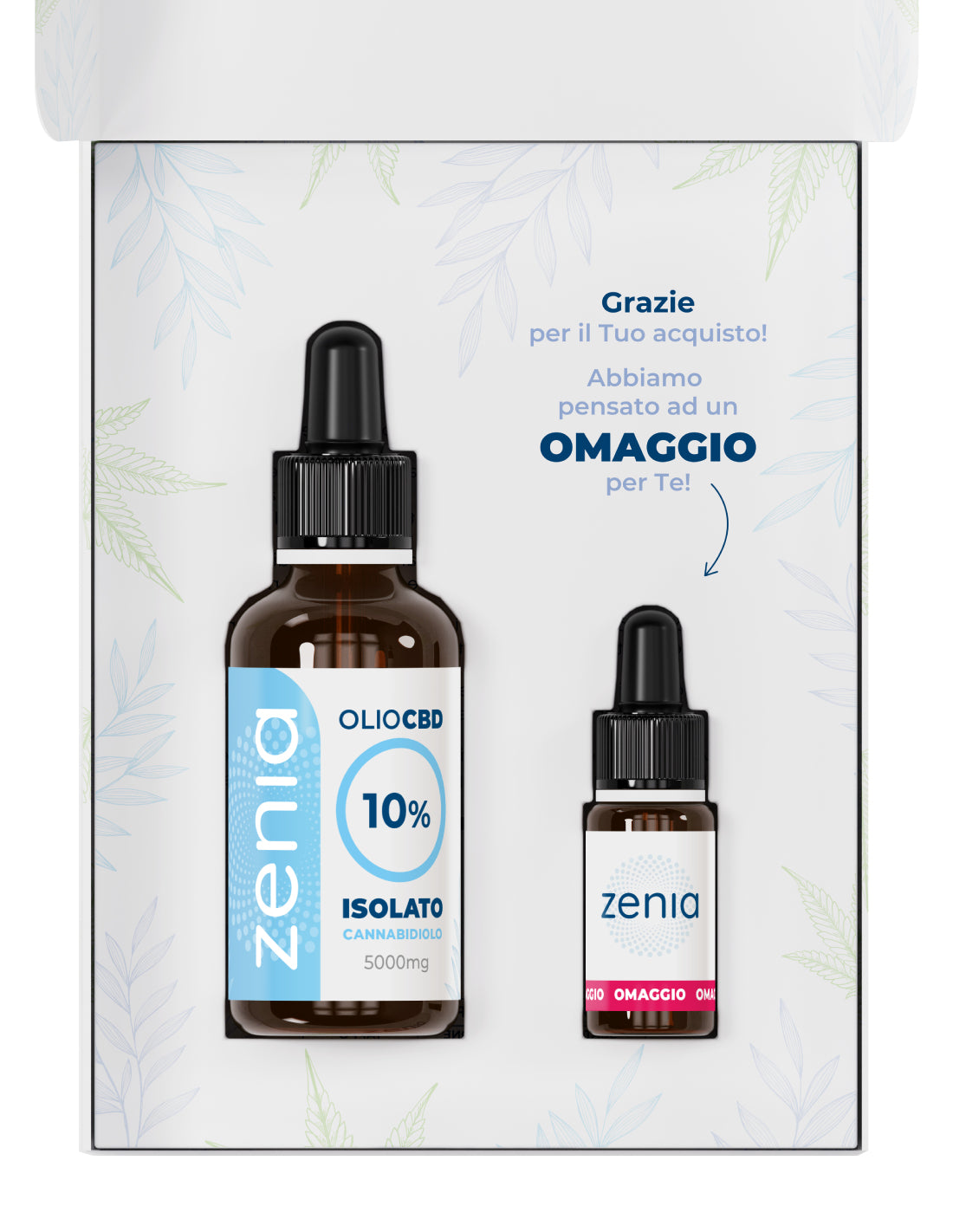 Zenia Olio CBD 10% no thc 50ml omaggio