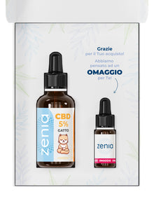 Zenia Olio CBD 5% Gatto 50ml omaggio