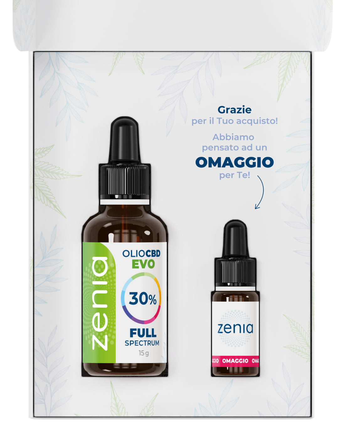 Zenia Olio CBD Evo full-spectrum 30% 50ml omaggio