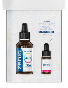 Zenia Olio CBD full-spectrum 40% 50ml omaggio