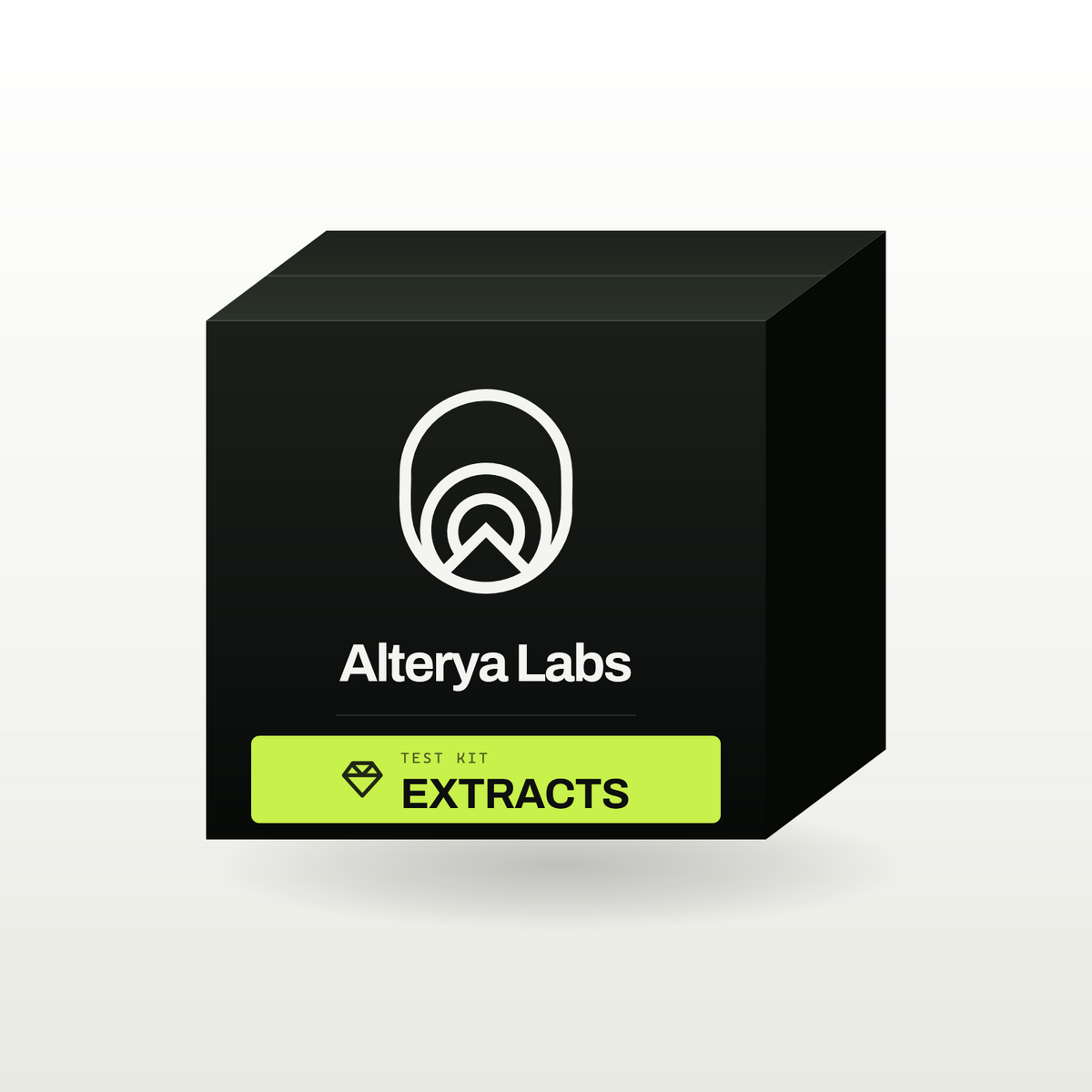 Alterya Labs test kit box - Extracts